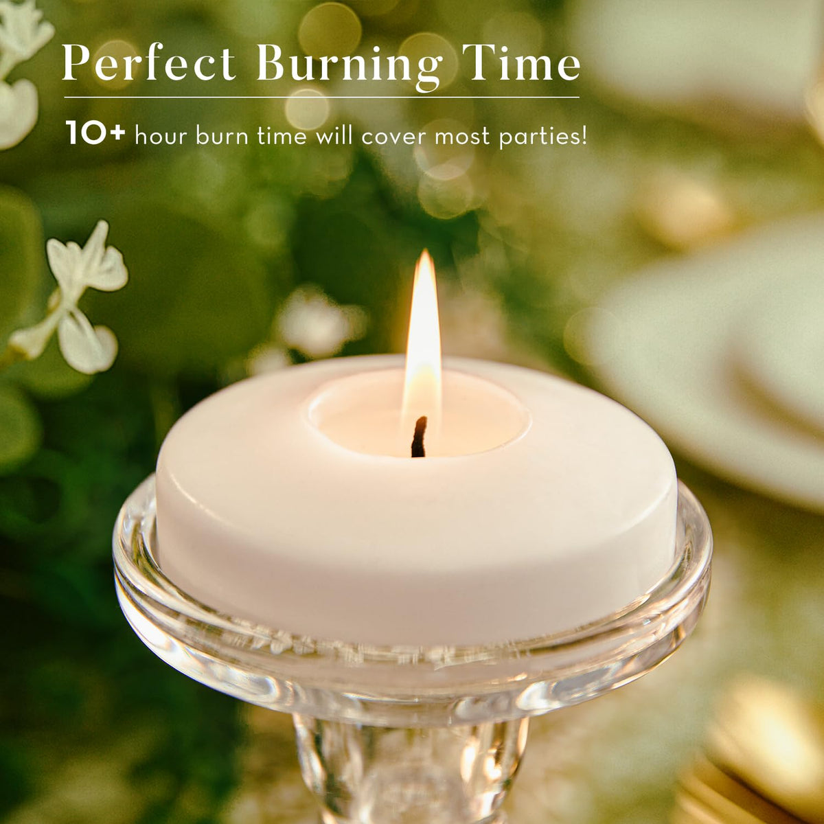 Ashlux dripless floating candle reduces wax mess on surfaces