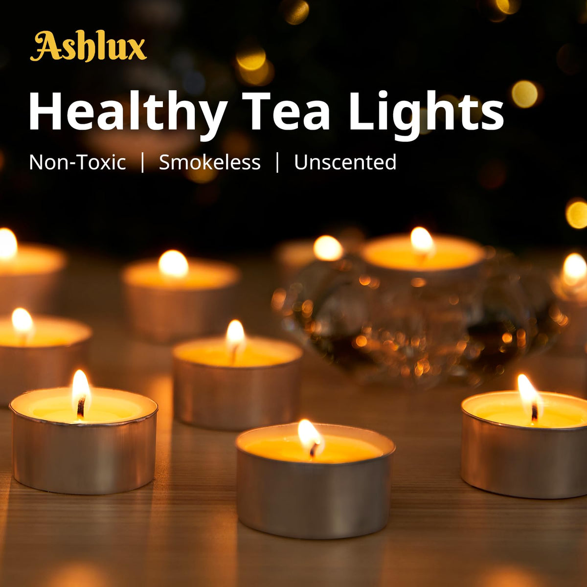 Ashlux Halloween decor tea light provides a soft, festive glow