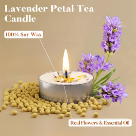 Ashlux soy wax tealight burns smokeless for clean interiors