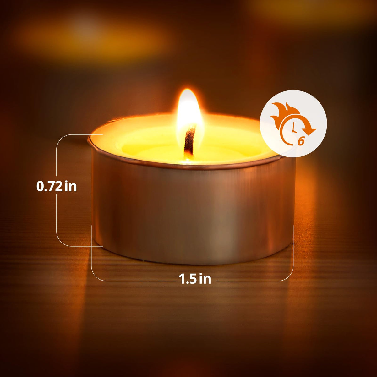 Ashlux tea lights for wedding decor create a romantic, subtle background glow