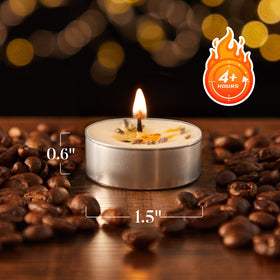 Ashlux lavender tealight offers a 4-hour burn for relaxing evenings