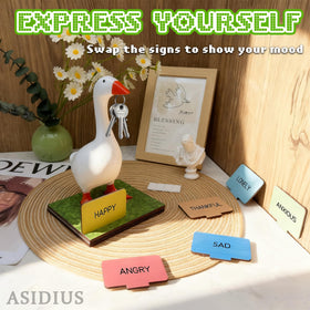Asidius mood signs collection on desk goose for personal expression