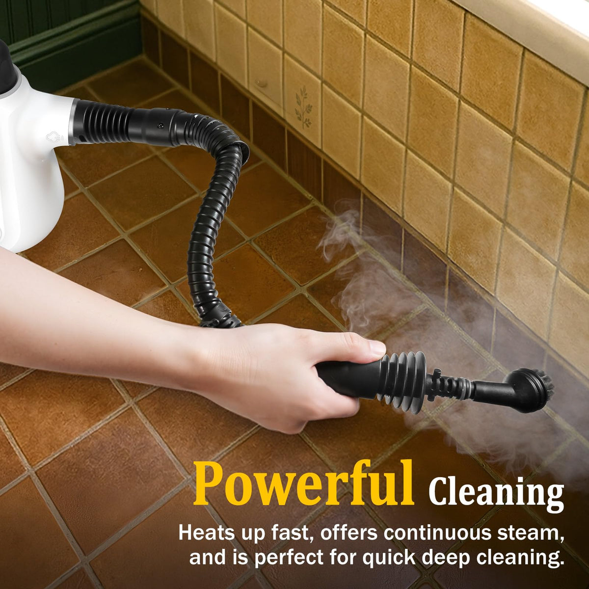 Asinpolly steam cleaner automatic-steam lock keeps steady output