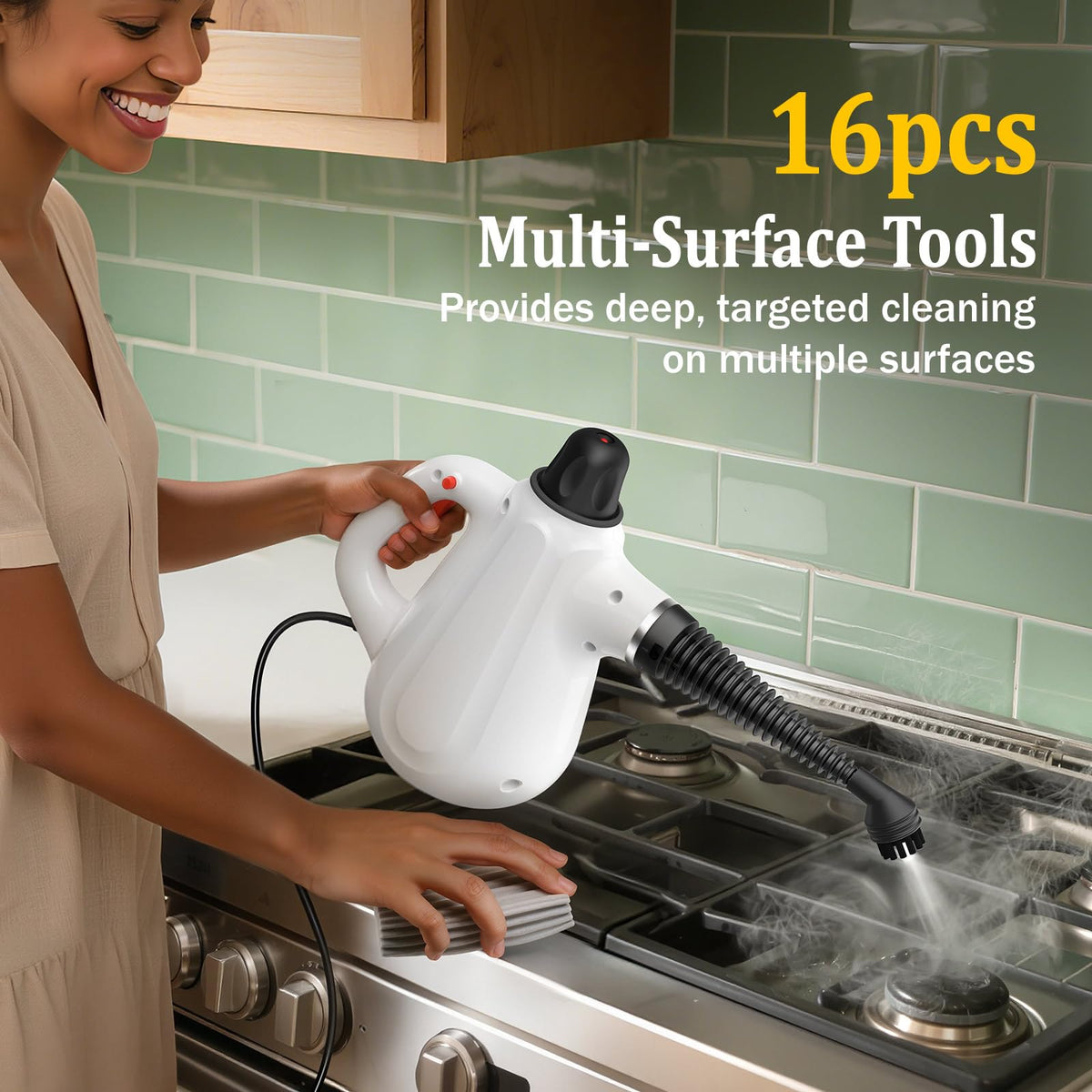 Asinpolly steam cleaner tile-and-grout-cleaning tackles buildup