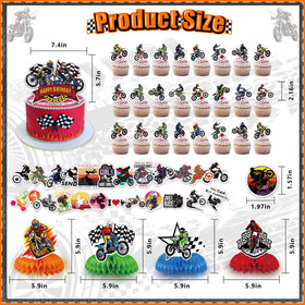 Asiriven cupcake toppers bring motocross fun to sweet treats