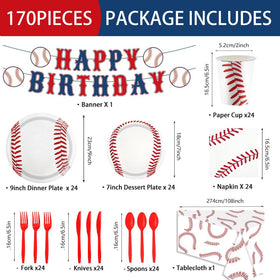 ASLERMURE baseball tablecloth 54x108 for a cohesive party space