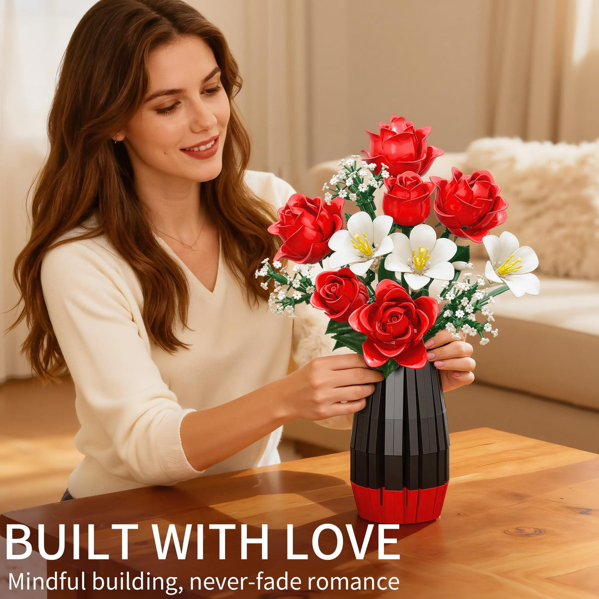 Asoulin adjustable stems and leaves enable versatile arrangements