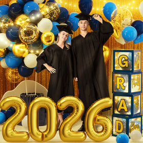 Asoulin foil curtain backdrop adds shimmering depth to graduation photos