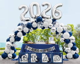 Asoulin graduation letter stickers spell GRAD and so proud of you for chic signage.