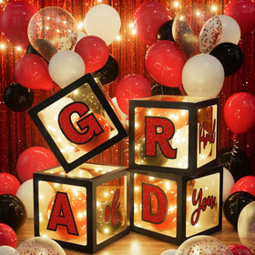 Asoulin glitter stickers spell GRAD for personalized accents