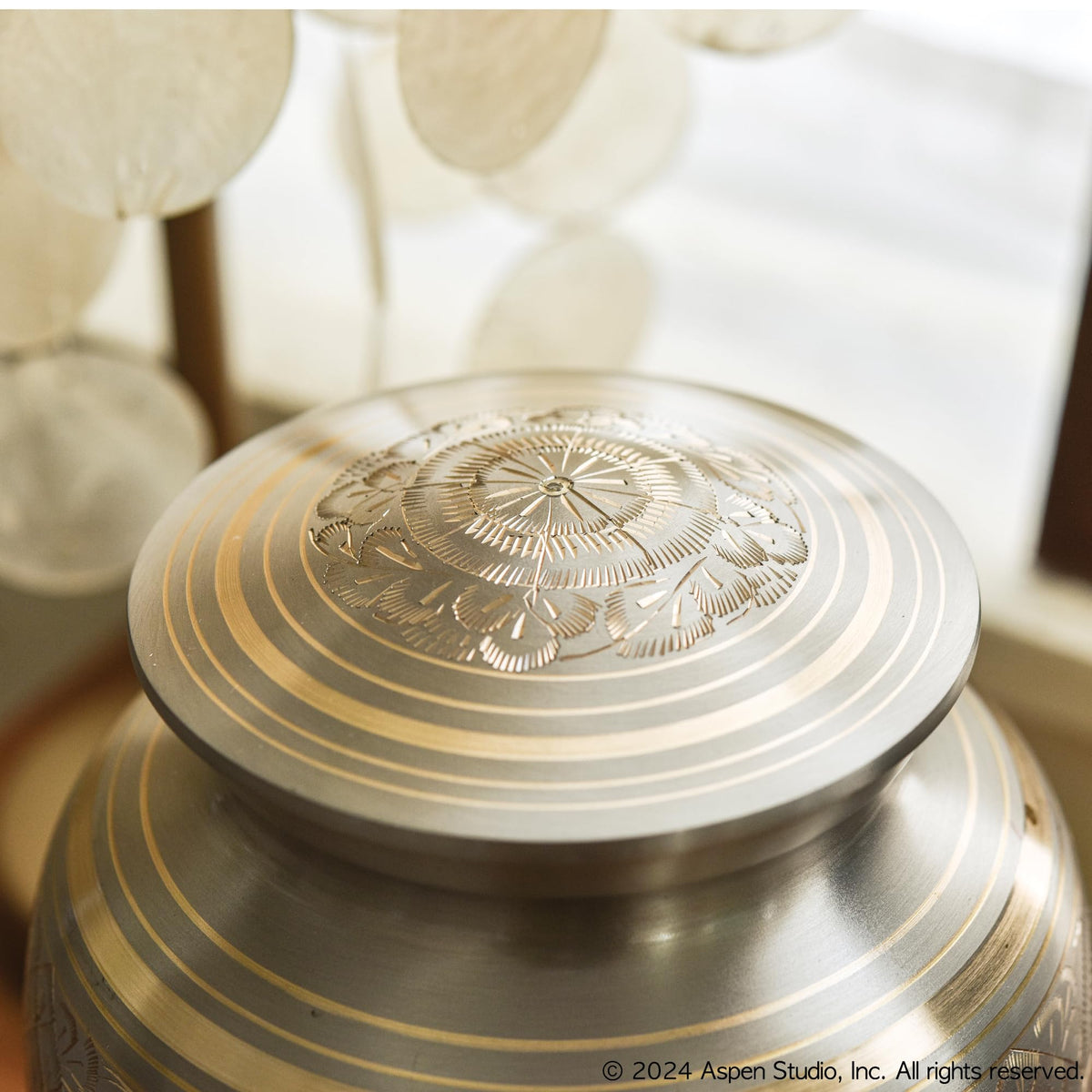 Aspen Studio urn versatile for keepsake or burial ceremonies.