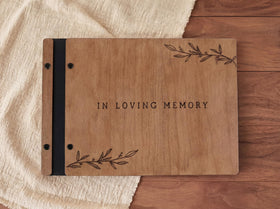 Inside pages of Aspen Studio guest book with ample space for messages