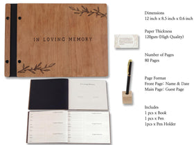 Letter-size pages in Aspen Studio guest book offer generous writing room