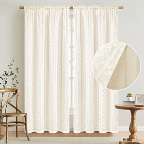 ASPMIZ Beige drapes bring a natural feel to any room with versatile styling.
