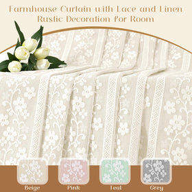 ASPMIZ linen-curtains bring café-inspired ambiance to any room.