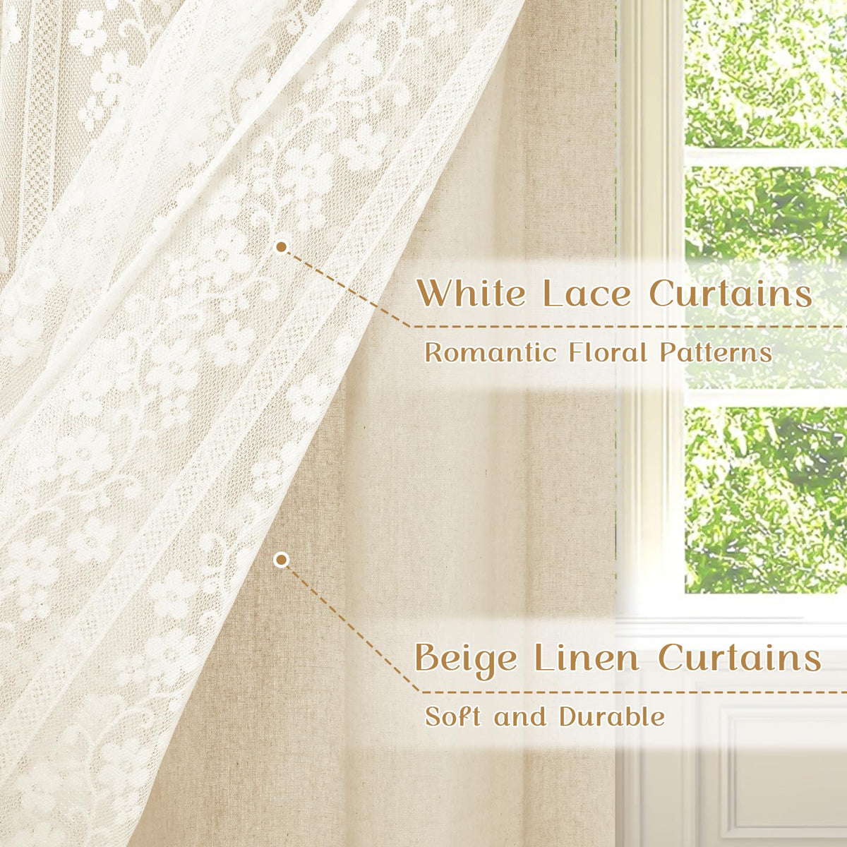 ASPMIZ rod-pocket curtains fit standard rods securely for easy hanging.