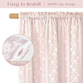 ASPMIZ two-layer design blends linen warmth with sheer pattern for versatile décor.