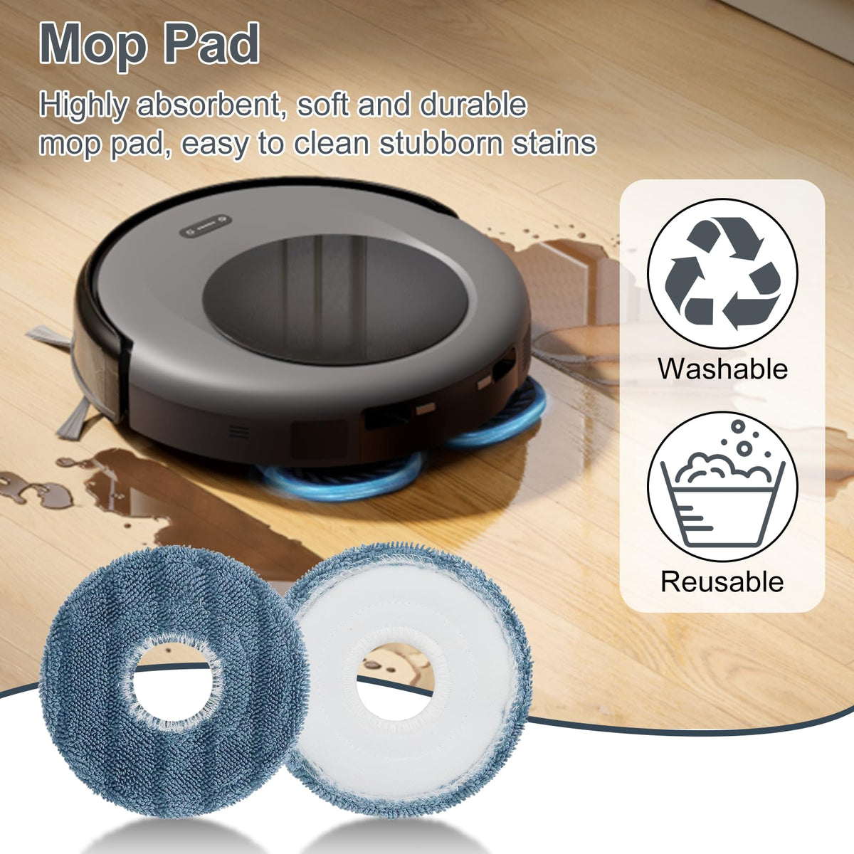 Asrhine Eufy Omni C20 dust bag contains debris for easy disposal.