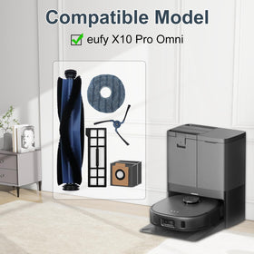 Asrhine X10 Pro Omni side brushes—enhanced corner cleaning for tight spaces.