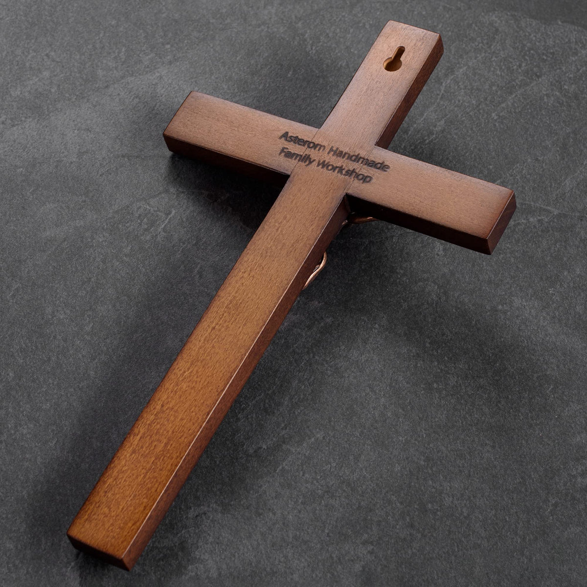 Asterom altar-wall display creates a serene focal point.