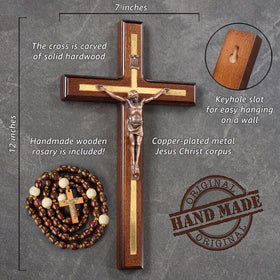 Asterom cross decor complements traditional and modern interiors.