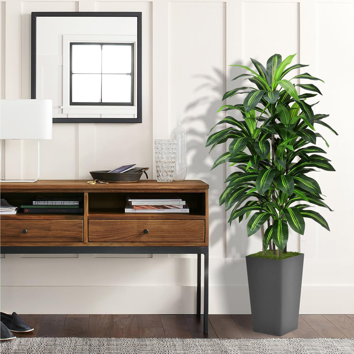 ASTIDY dracaena leaves close-up showing realistic color and texture for authentic indoor greenery