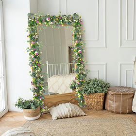 ASTNIC greenery garland with durable leaves for repeated use