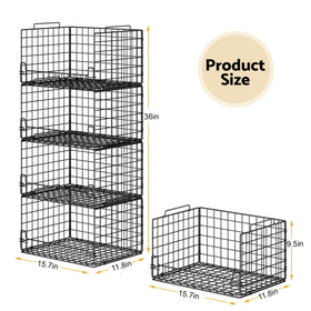 Astrorhine slim-stackable wardrobe bins maximize small-space storage options.