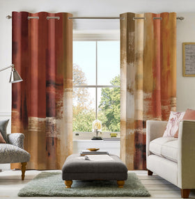Asuexpect Burnt Orange Curtains room-darkening effect for brighter spaces