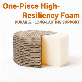 Asuprui pouf ottoman boho styling complements cozy interiors.