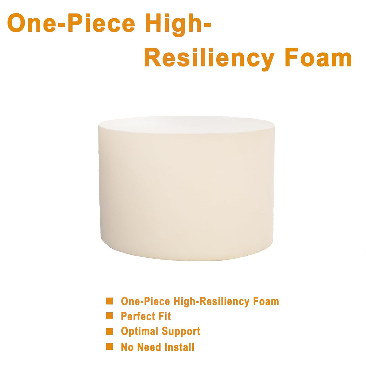 Asuprui pouf ottoman portable design allows quick relocation around rooms.