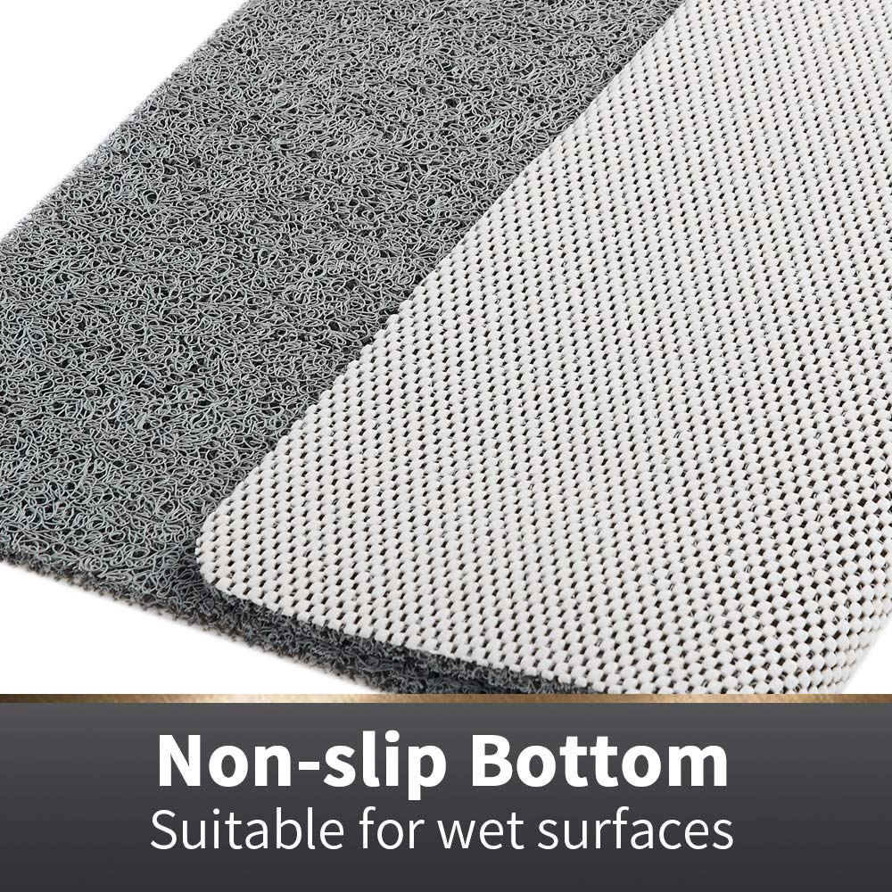 Asvin phthalate-free PVC bath mat safeguards surfaces with a durable, quick-dry profile.