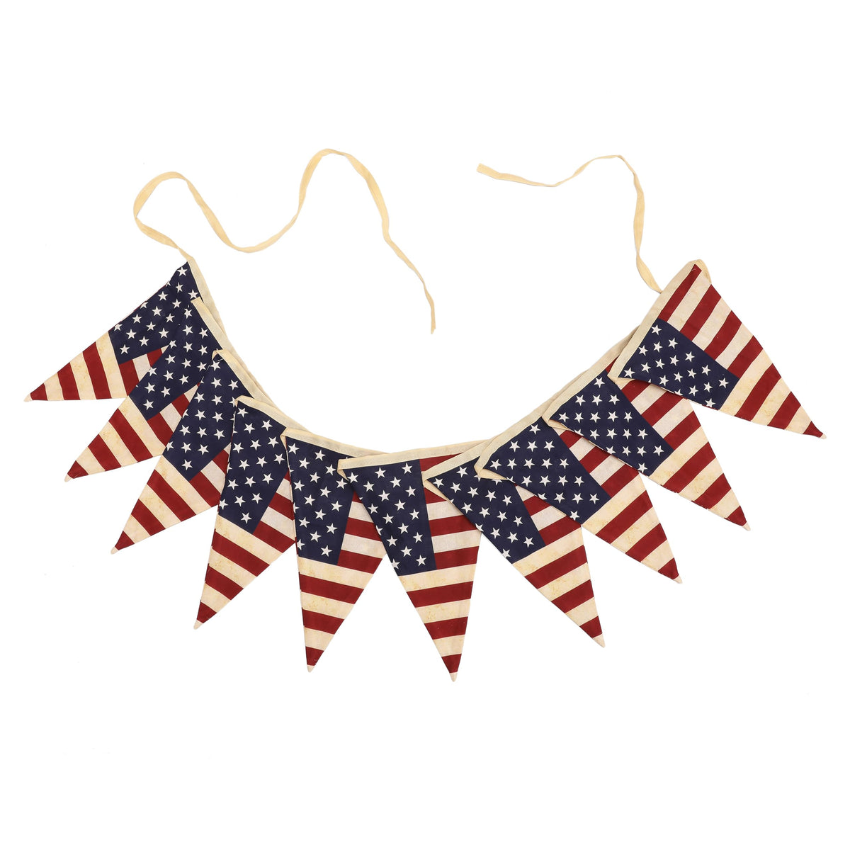 ASVP Shop vintage flag bunting 5m banner with classic stars and stripes for festive outdoor decor