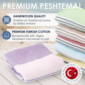 ATANI Turkish Beach Towel made with pure Aegean cotton for breathable comfort