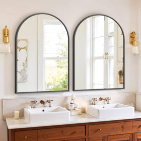 Atilioo mirror can be hung or leaned for flexible placement