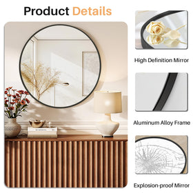 Matte black aluminum frame emphasizes contemporary design with strong rust protection