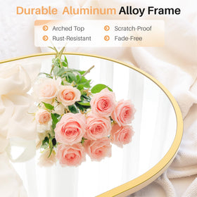 Atilioo matte gold frame close-up showing rust-resistant brushed texture.