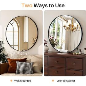 Wall mounted or free standing Atilioo mirror for versatile placement