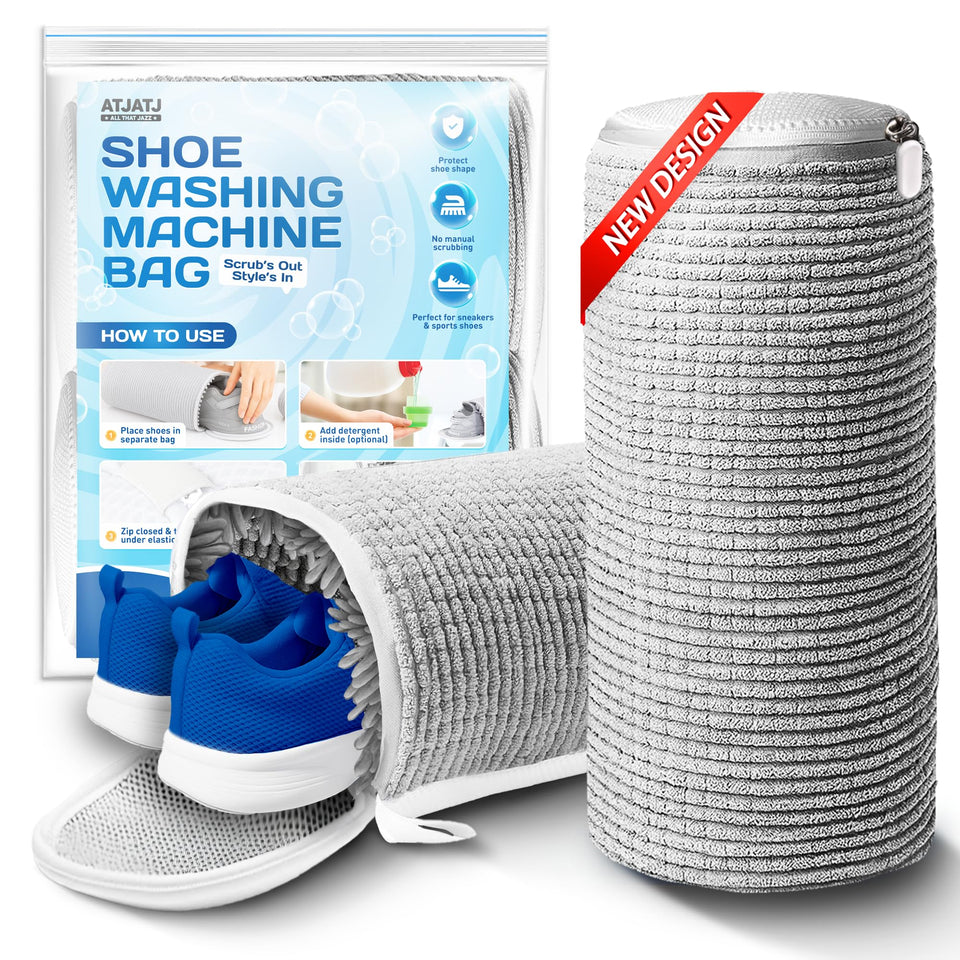 ATJATJ 2-pack shoe washing bag protects sneakers during machine washing