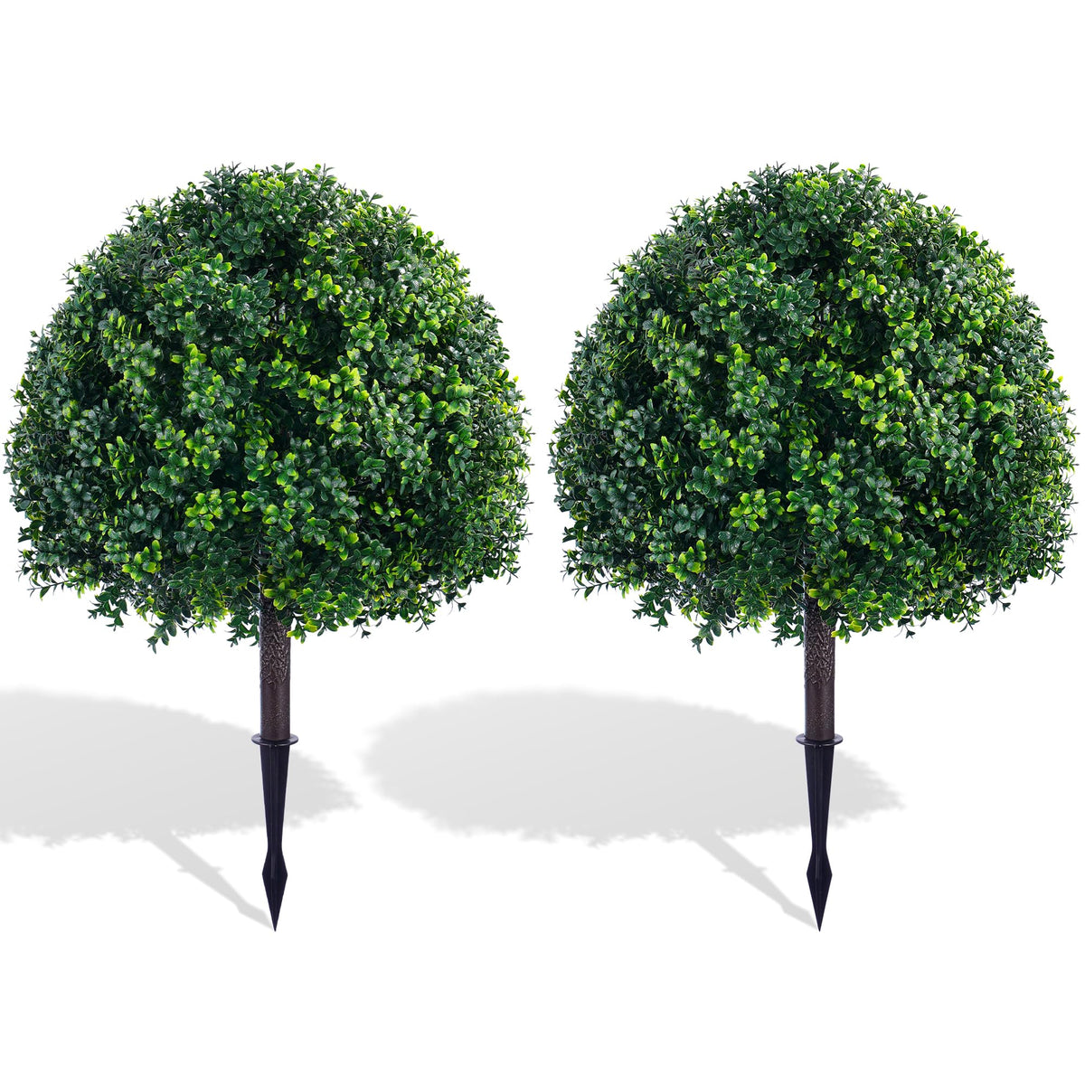 ATLIKE 24-inch boxwood topiary outdoors ready for planters