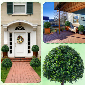 ATLIKE boxwood topiary dense foliage close-up for realism