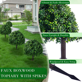 ATLIKE boxwood topiary easy installation without tools