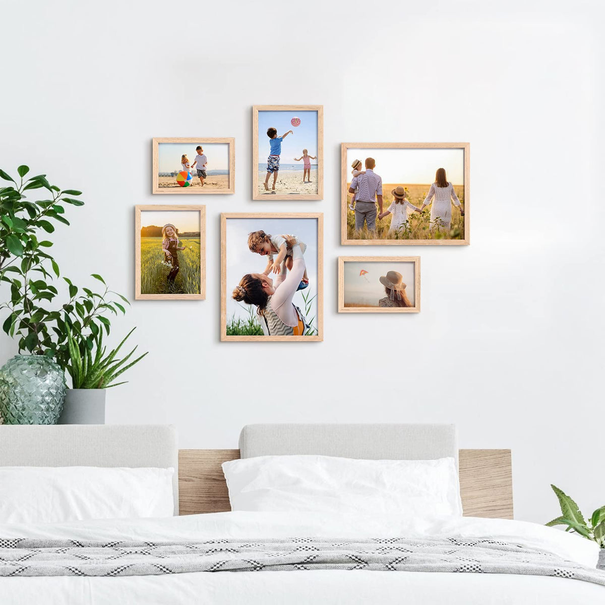 ATOBART natural oak 4x6 frame collection for versatile decor