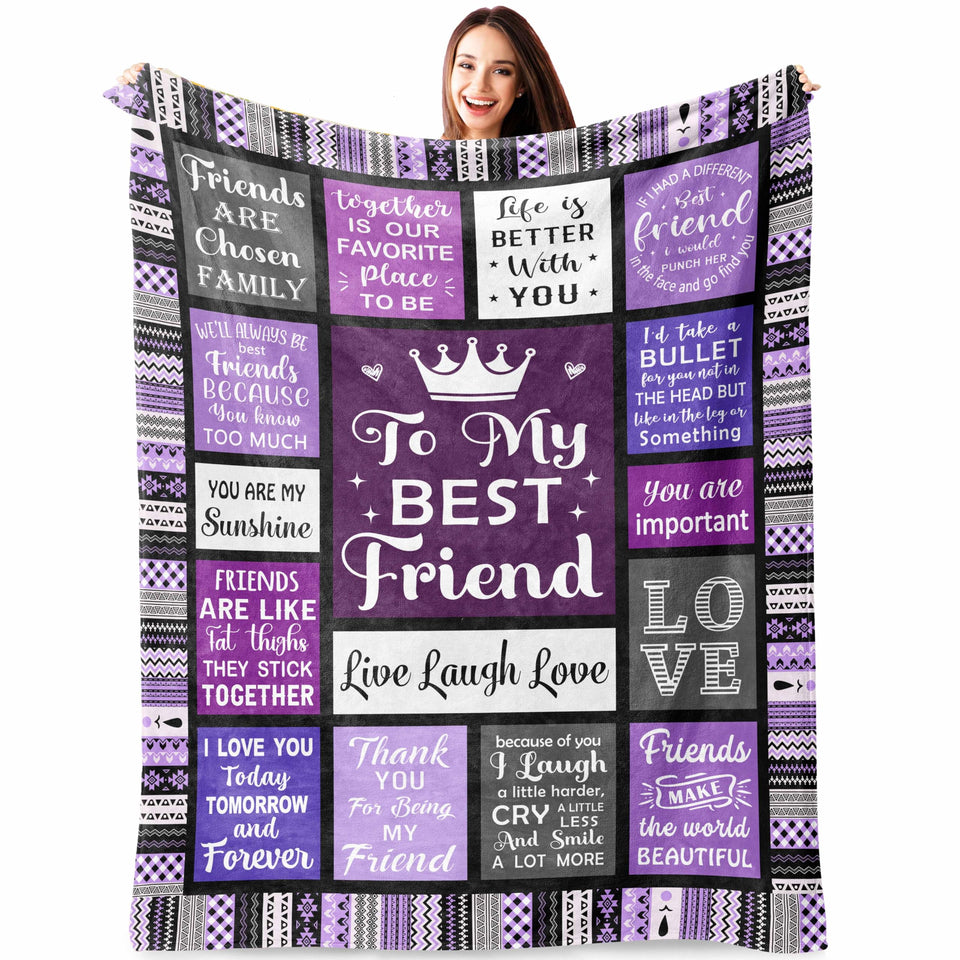 Atokker Best Friend Blanket 60x50 draped on a sofa for cozy evenings