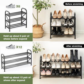 Atrastout customizable storage adapts to sandals, sneakers, and boots.