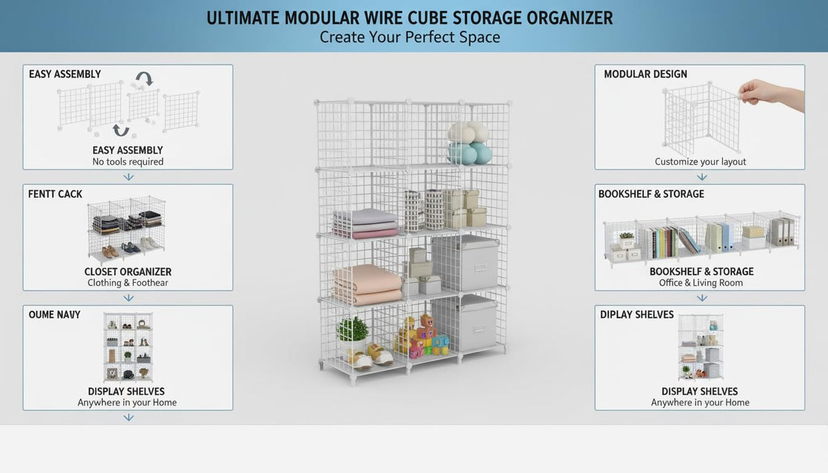 ATTDETJL 12-cube storage versatile for dorms, offices, and living spaces