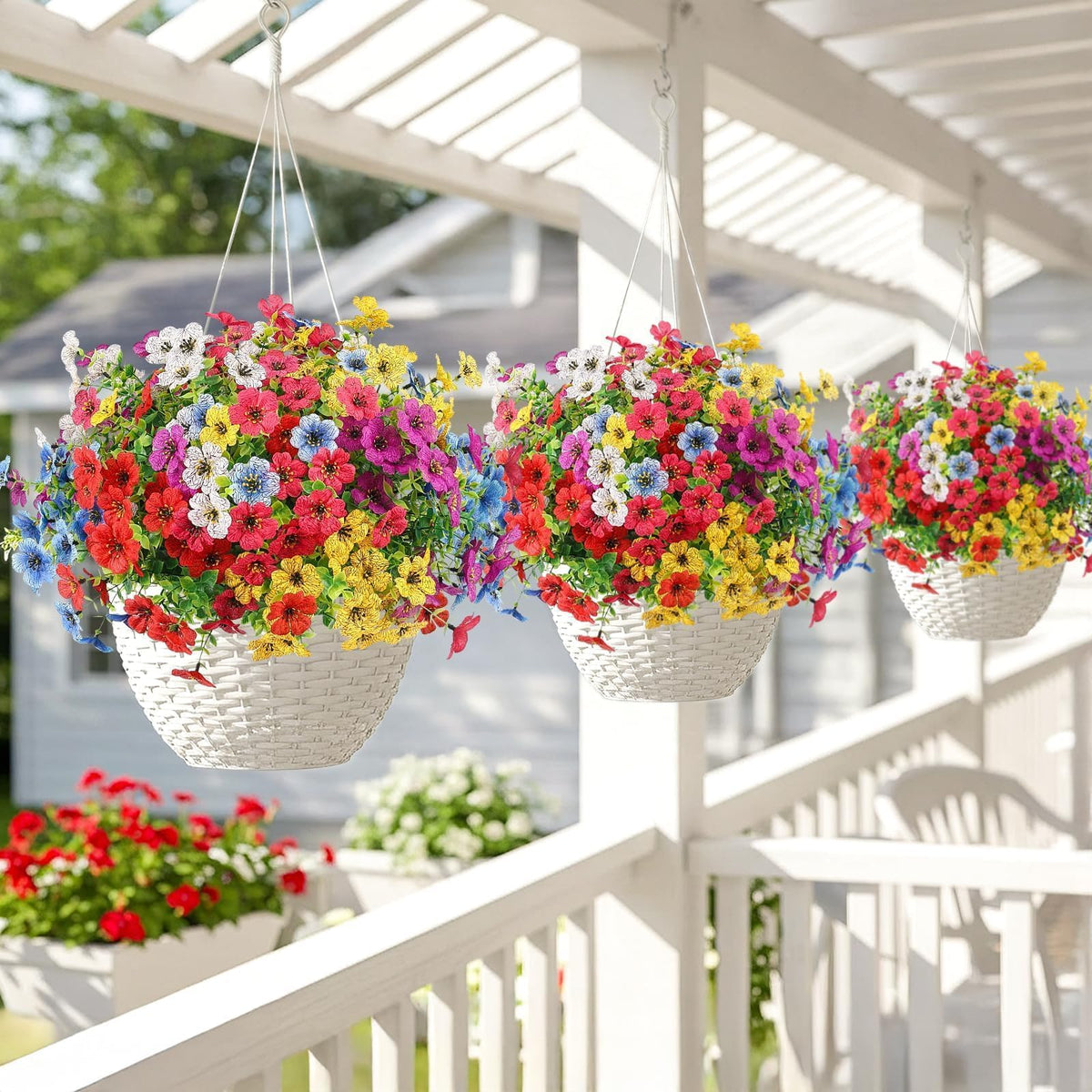 ATTGREAT durable daisy stems designed to withstand sun and wind outdoors