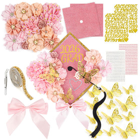 ATTGREAT graduation cap flowers for a personalized, photo-ready cap design.