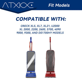 ATXKXE XL-series compatibility covers multiple Oreck uprights for convenience