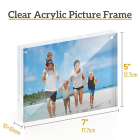 ATZYmolin magnetic double-sided display highlighting quick photo swaps.